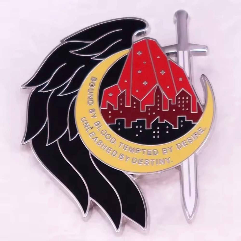 Crescent City Sarah J Maas Romantasy Book Lover Enamel Pin